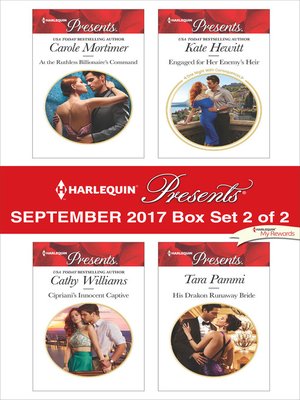 cover image of Harlequin Presents September 2017, Box Set 2 of 2